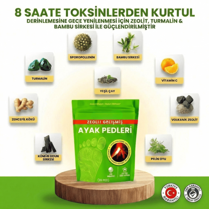 8 Saat Etkili Arındırıcı ve Rahatlatıcı Ayak Detoks Bandı